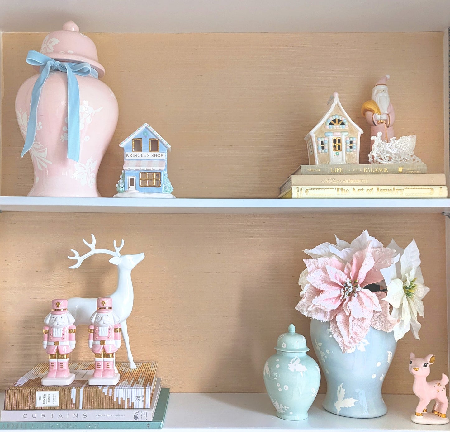 Pastel Gingerbread House with 22K Gold Accents