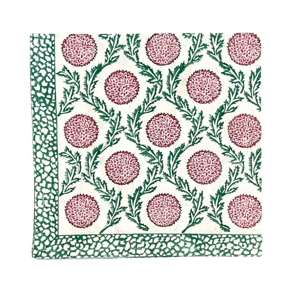 The Holiday Flower and Vine - Set of 4 Napkins