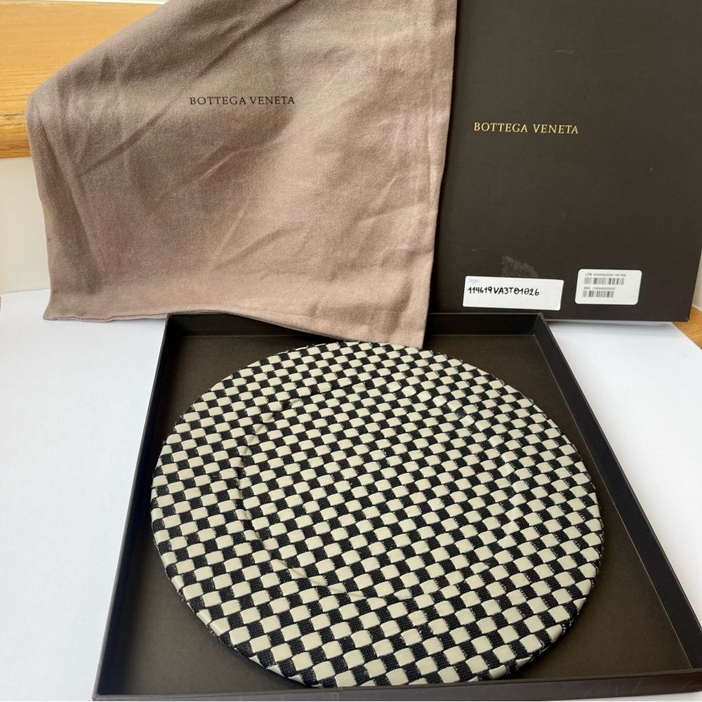 Bottega Veneta Intrecciato Woven Leather Decorative Charger
