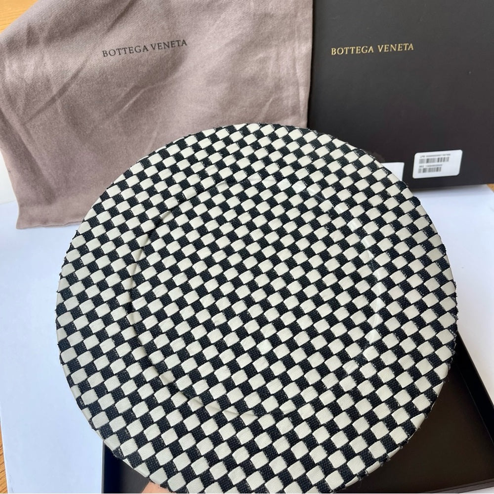 Bottega Veneta Intrecciato Woven Leather Decorative Charger