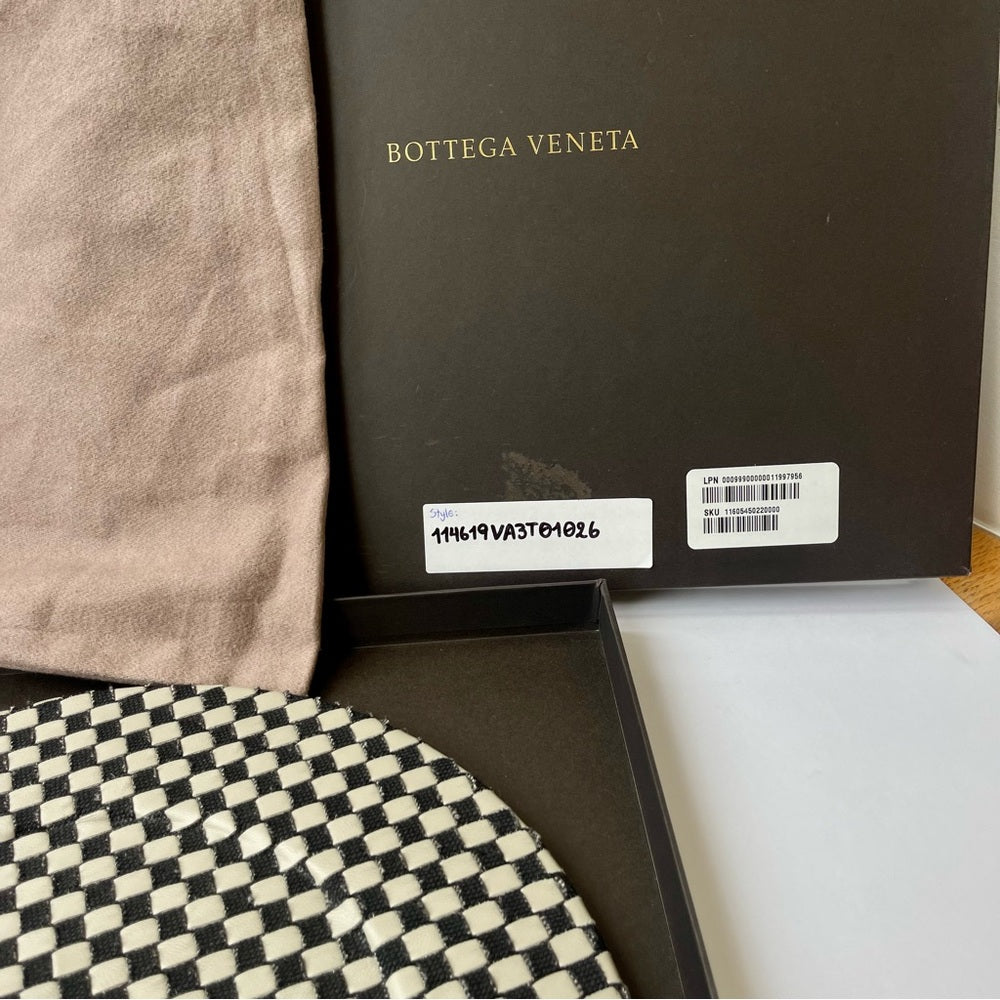 Bottega Veneta Intrecciato Woven Leather Decorative Charger