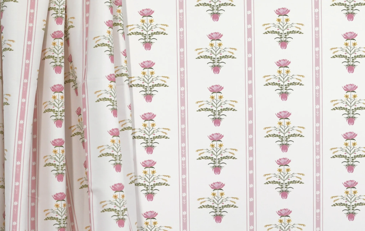 Lotus Garden in Rose Wallpaper