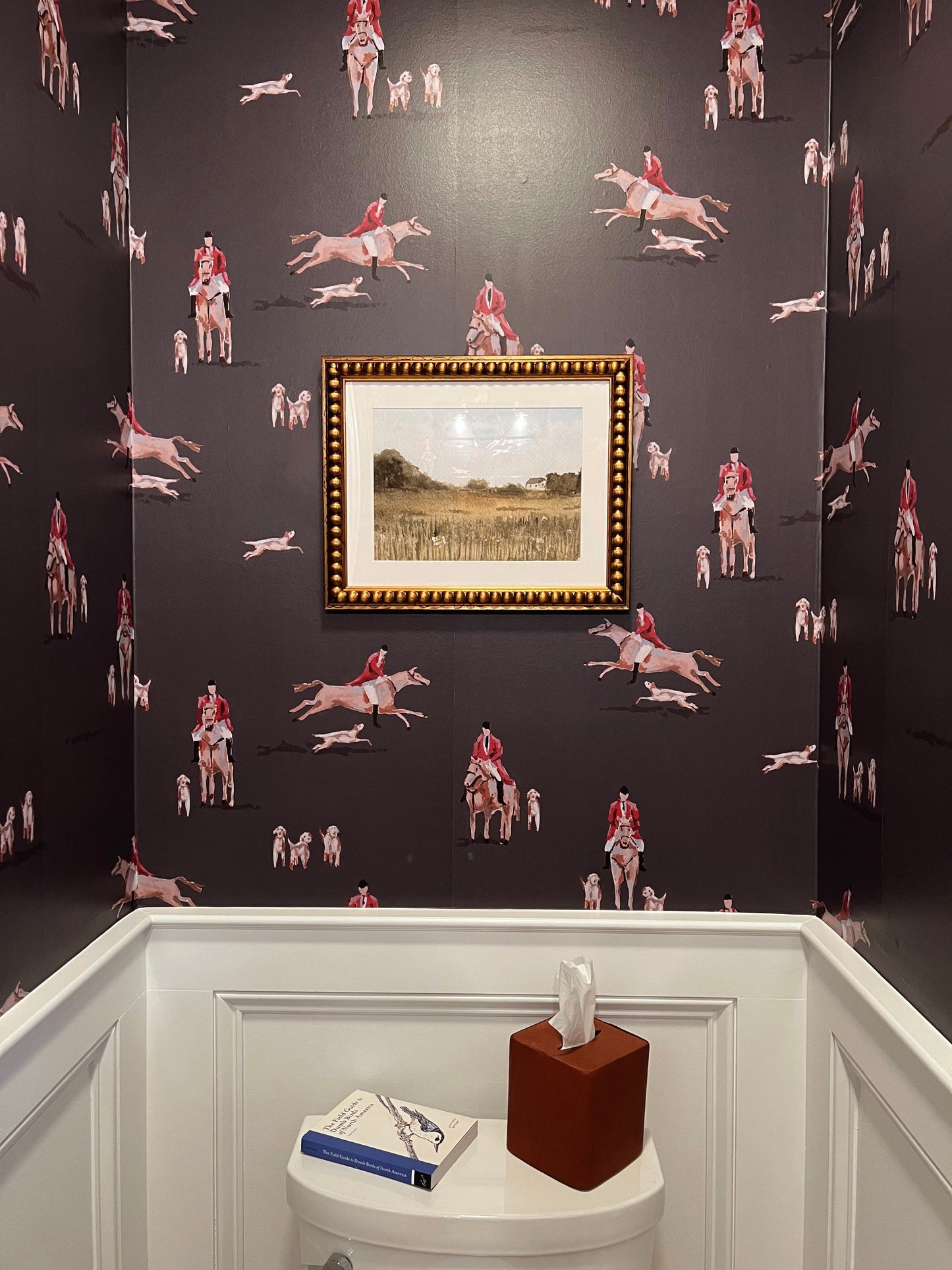 Fox Hunt for Kent in Coal Wallpaper