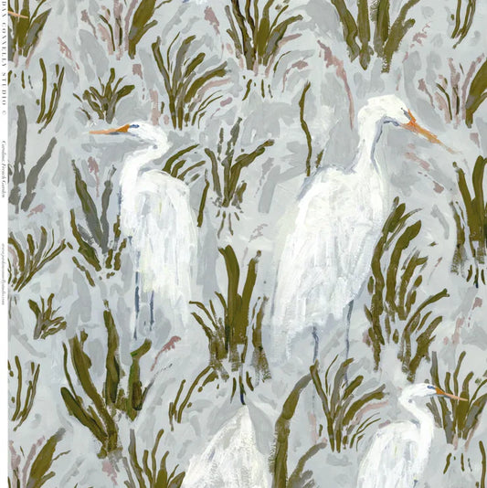 Carolina in French Garden Wallpaper