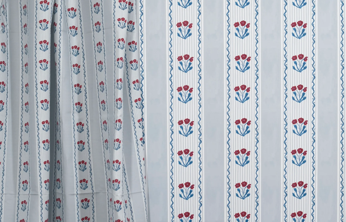 Vertical Marigolds in Sky- Fabric