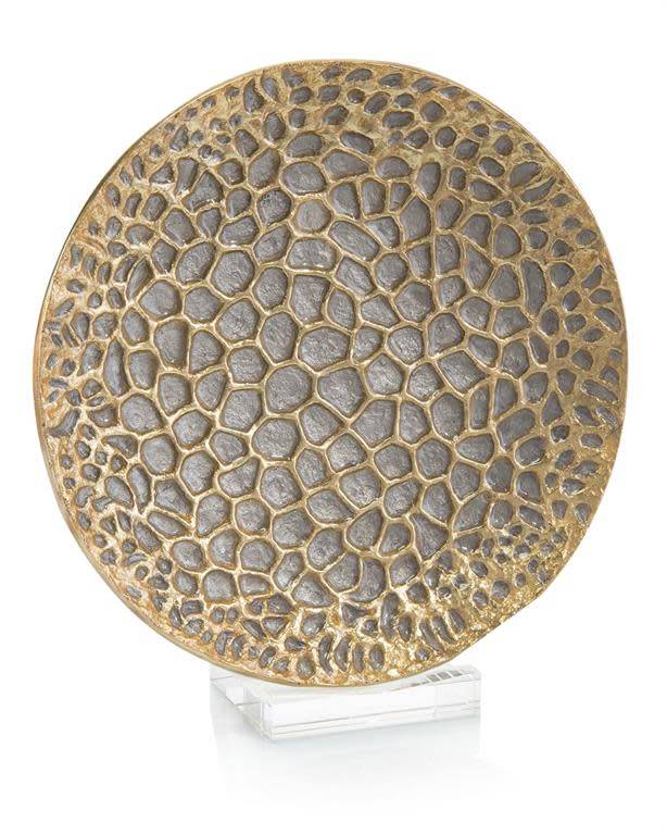 John-Richard Gold & Silver Organic Charger- FINAL SALE
