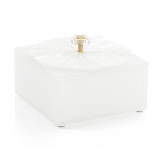 John-Richard Quartz And Frosted Acrylic Box