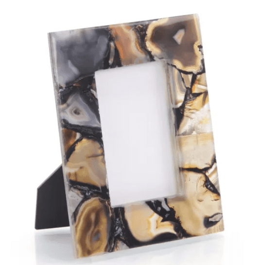 John-Richard Rich Browns To Clear Agate Picture Frame