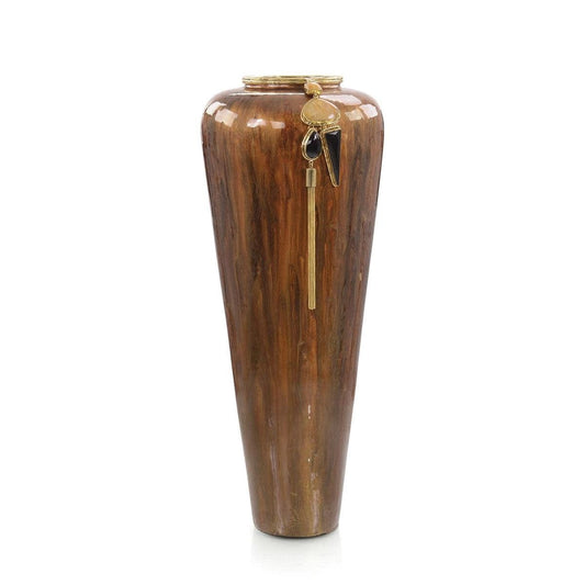 John-Richard Lagniappe Brown Enamel Vase