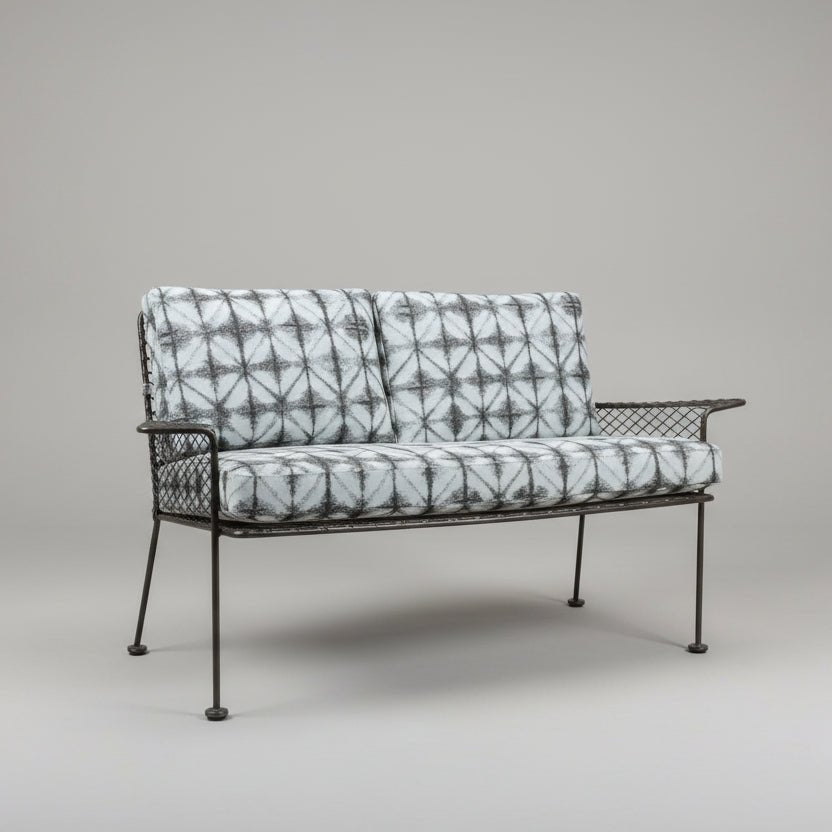 The Keppel Indoor–Outdoor Steel Loveseat