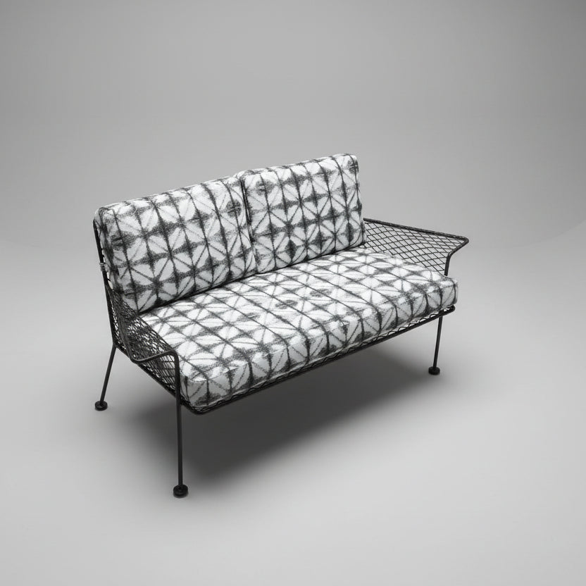 The Keppel Indoor–Outdoor Steel Loveseat