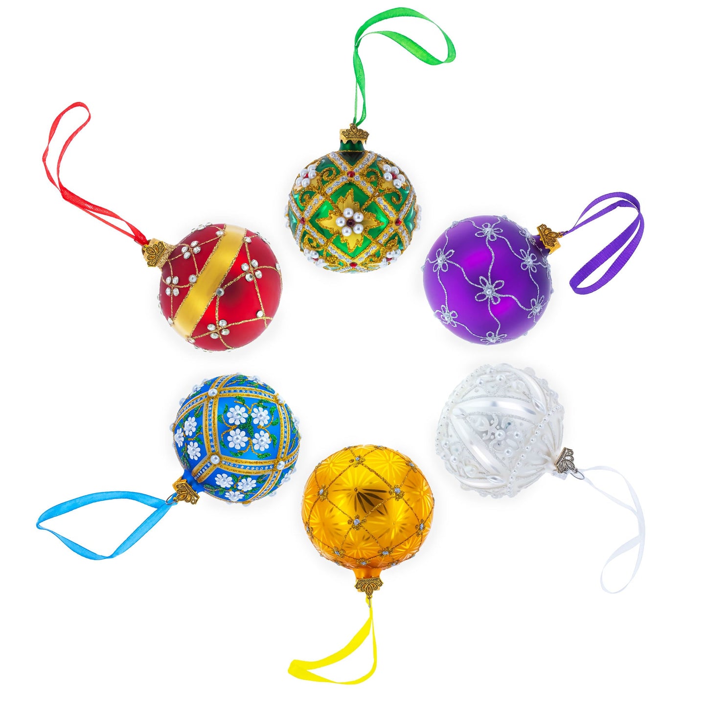 Planet Earth Globe Glass Ball Christmas Ornament 3.25 Inches