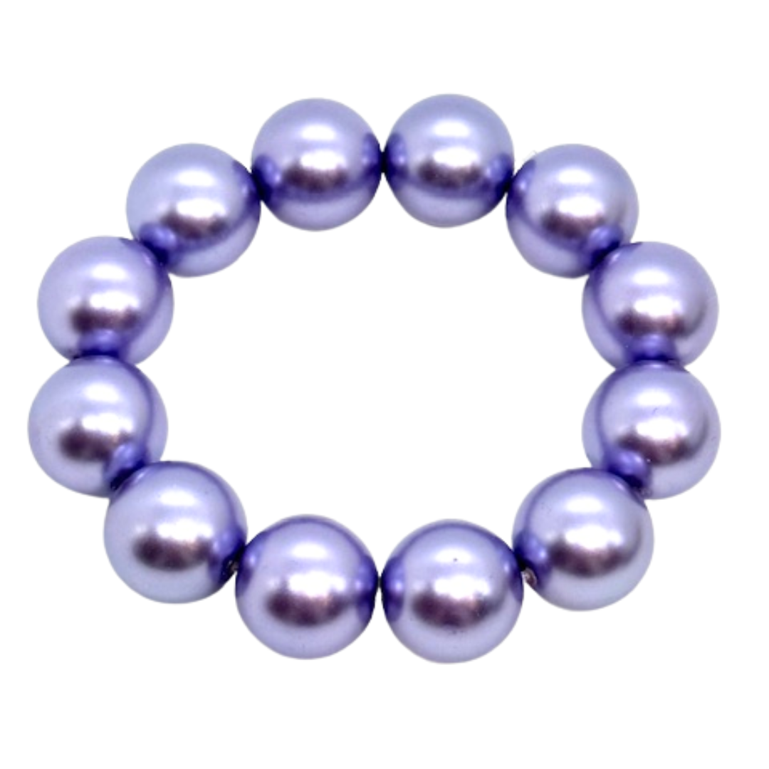 Lavender Bubble Pearl Bracelet