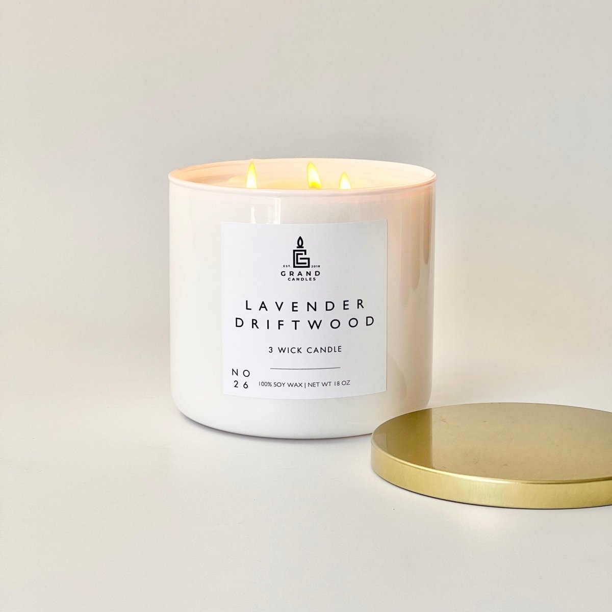 Lavender Driftwood Candle