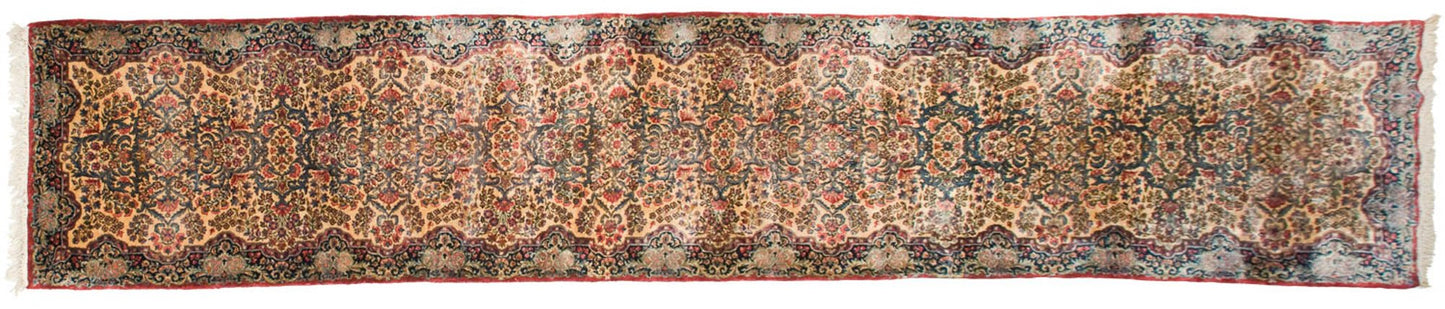 3x15.5 Vintage Kerman Rug Runner