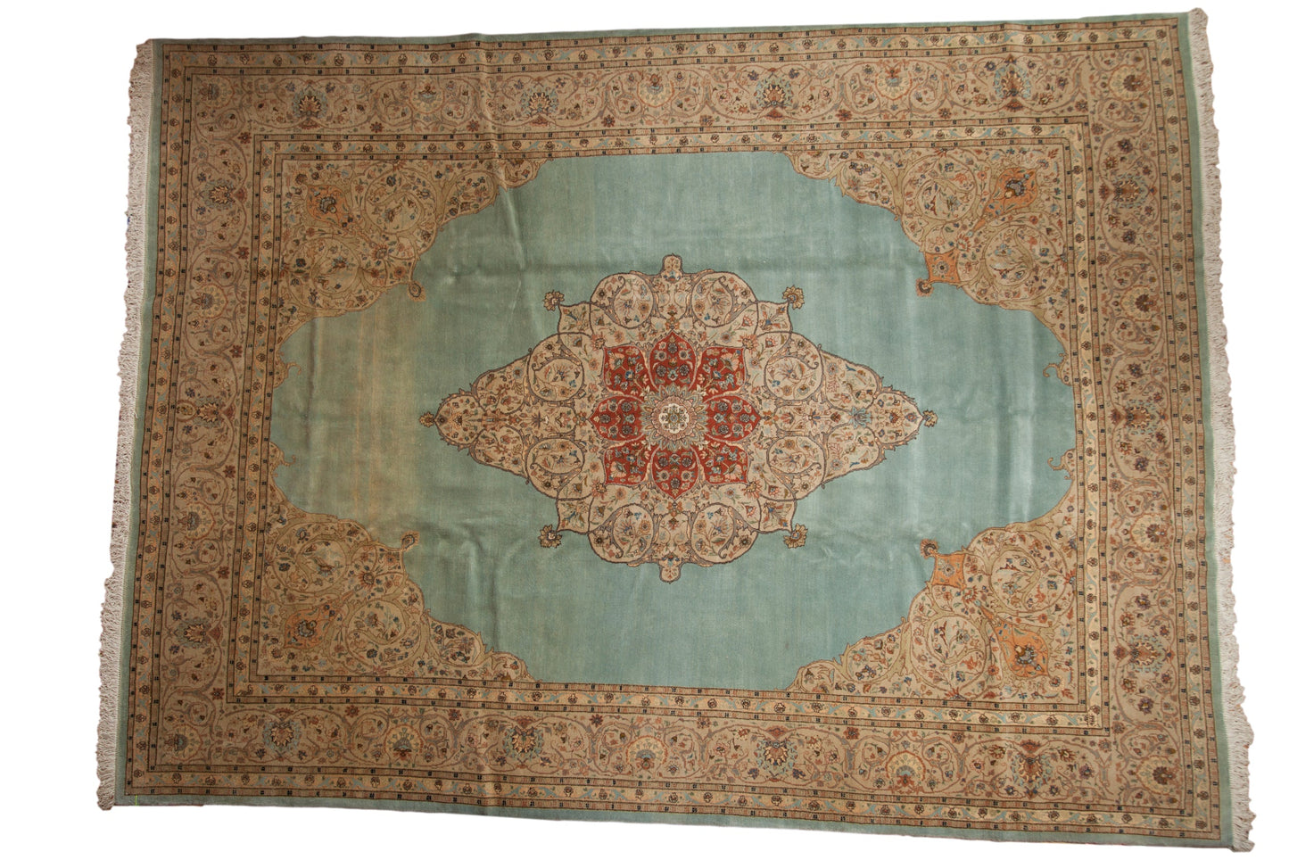 11x14 Vintage Tabriz Carpet