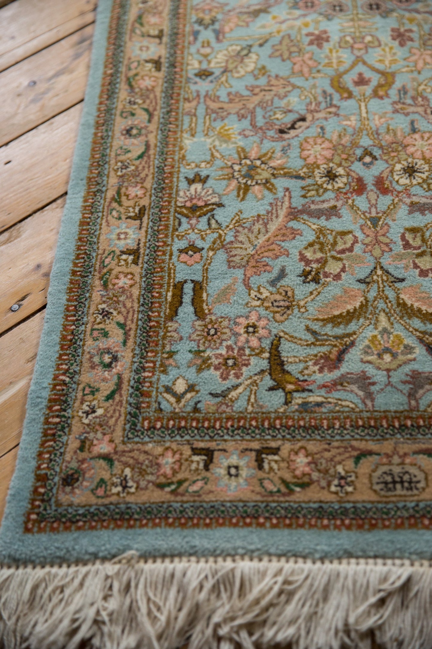 2.5x12.5 Vintage Tabriz Rug Runner