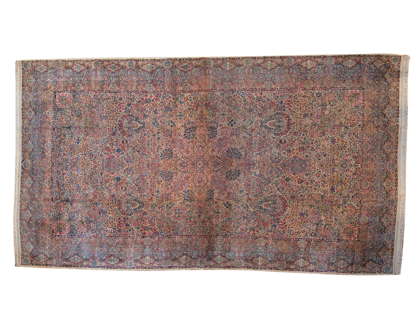 11.5x19.5 Vintage Lavar Kerman Carpet