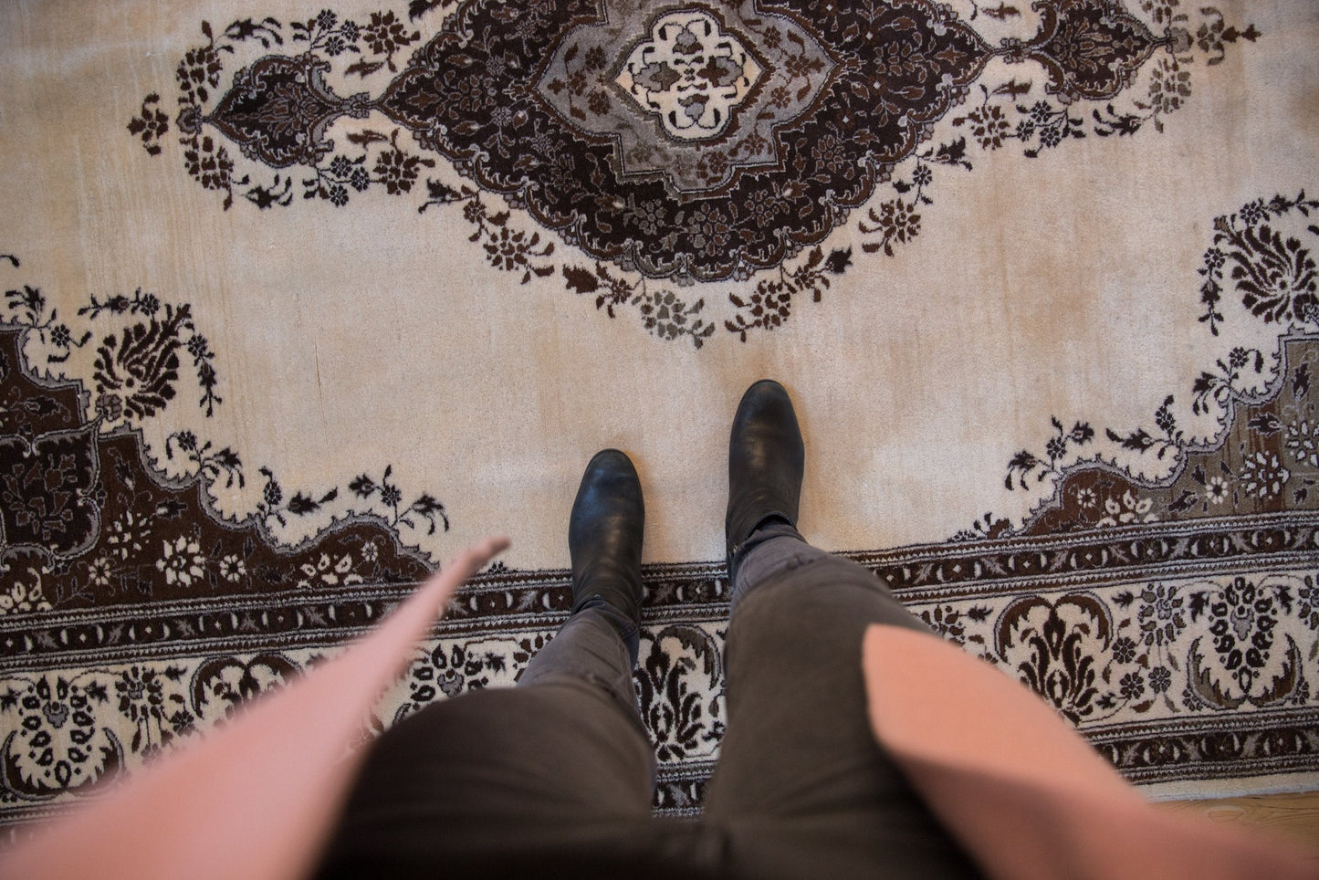 6.5x9 Vintage Tabriz Carpet