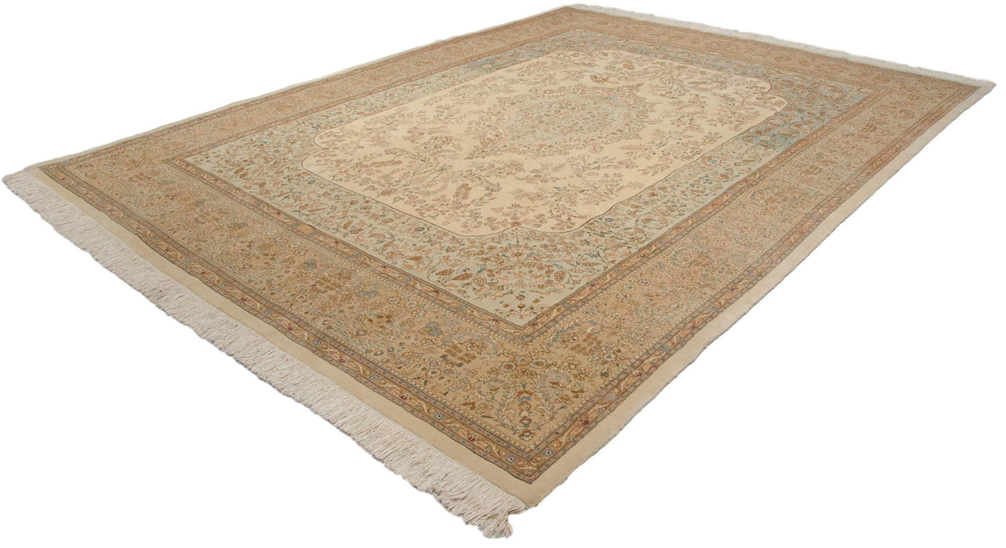 10.5x13.5 Vintage Tabriz Carpet