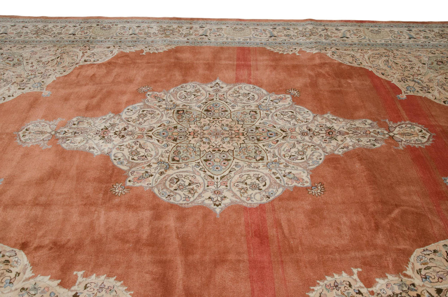 9.5x14.5 Vintage Tabriz Carpet