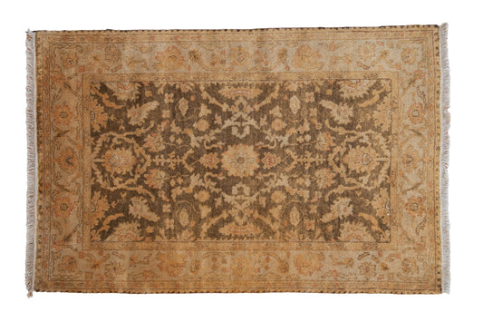 4x6 New Gold Wash Indian Oushak Design Rug