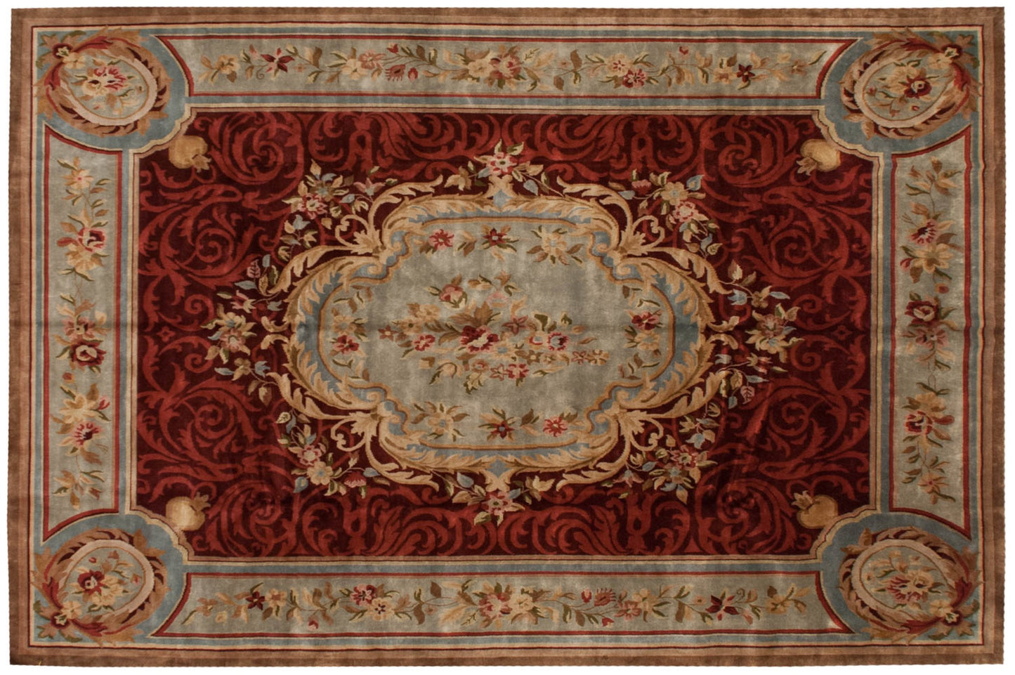 12x15 Indian Savonnerie Design Carpet