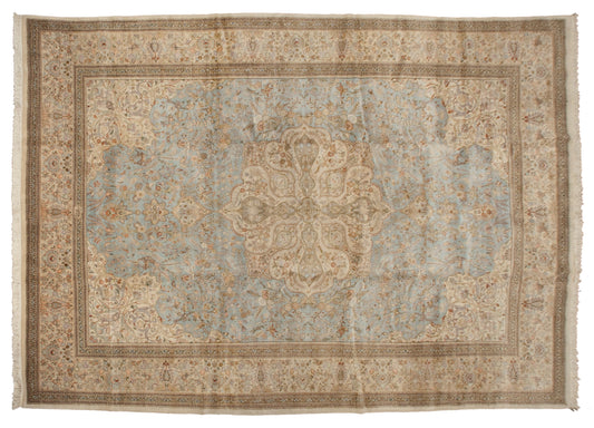 10x14 Vintage Tabriz Carpet