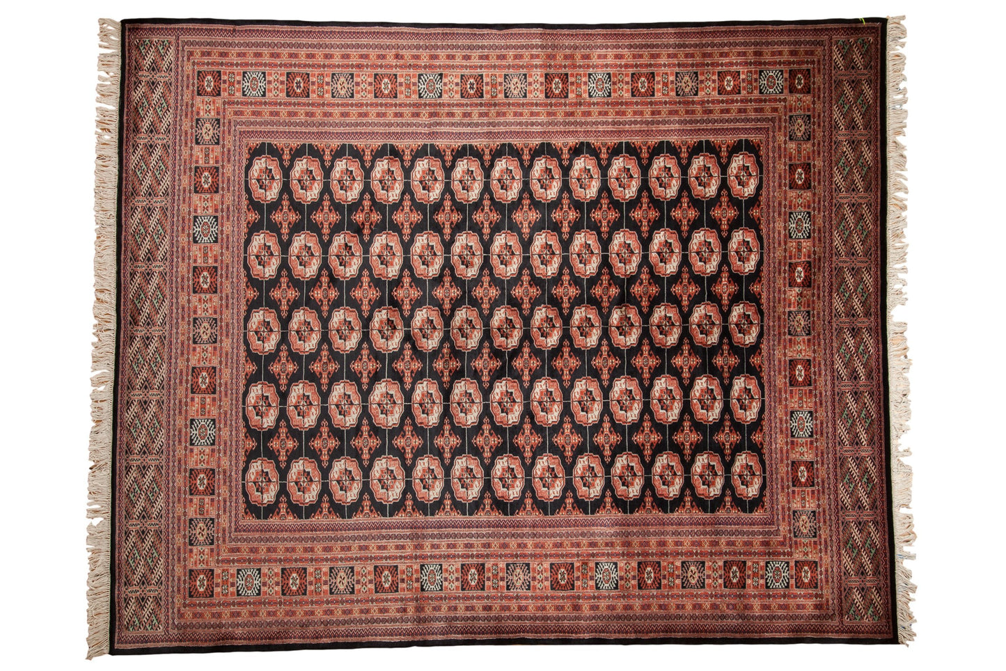 8.5x10.5 Vintage Fine Bokhara Carpet