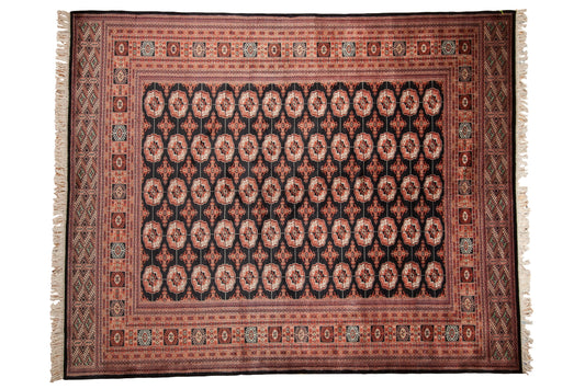 8.5x10.5 Vintage Fine Bokhara Carpet