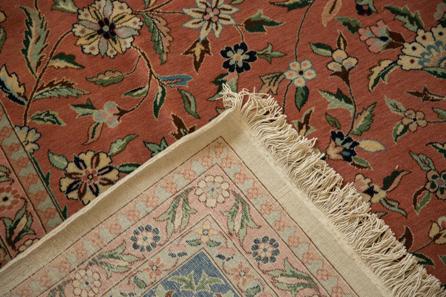 12x15 Vintage Bulgarian Tabriz Design Carpet