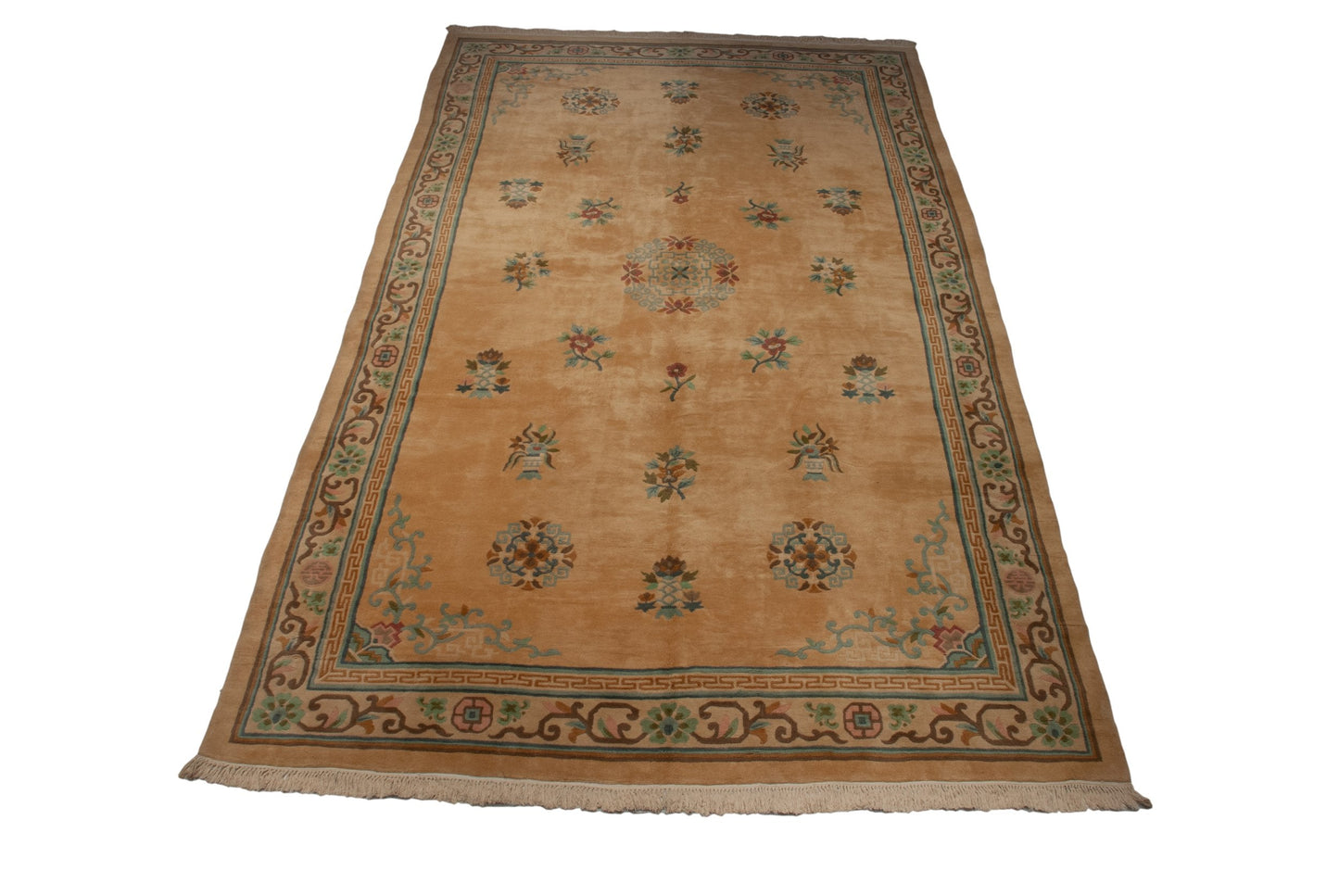10.5x17.5 Vintage Japanese Peking Design Carpet