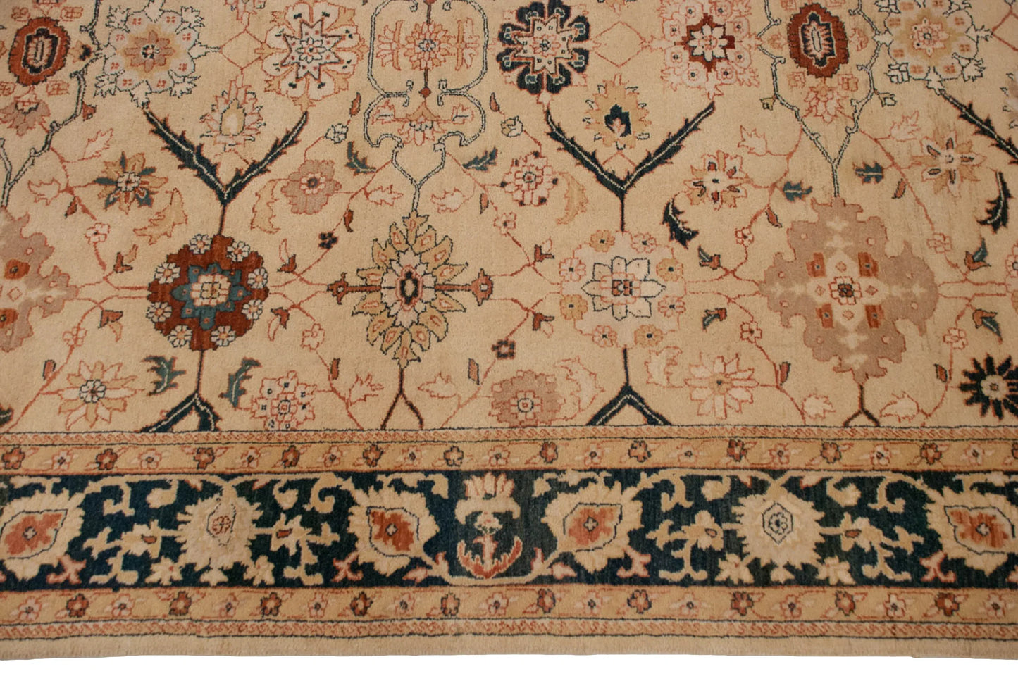 6x9.5 Vintage Indian Bijar Design Carpet