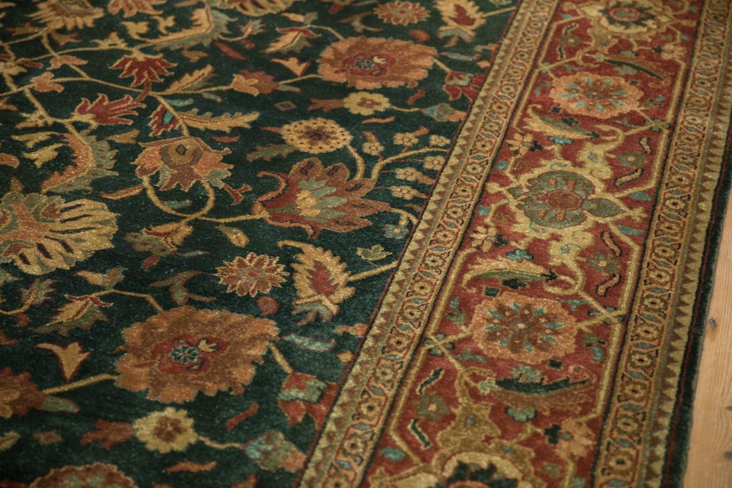 9x11.5 Vintage Indian Serapi Design Carpet