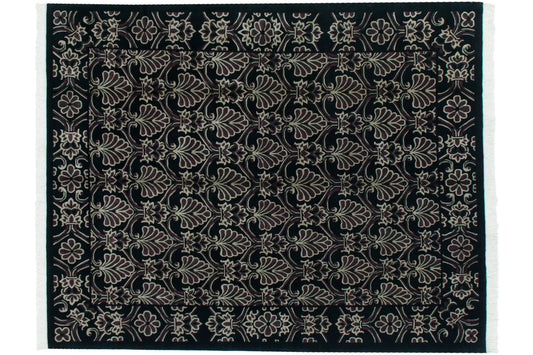 7.5x10 Vintage Indian Damask Design Carpet