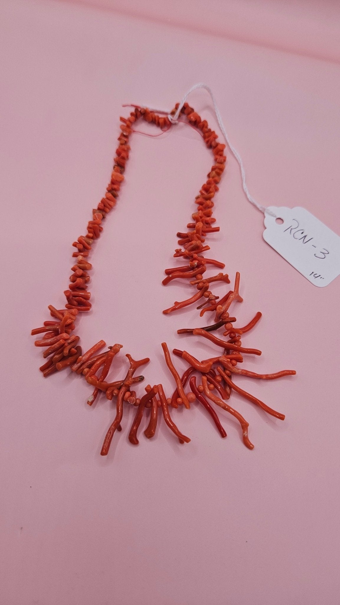 Mediterranean Red Coral Beads – 23g Natural Branch Strand for Jewelry Making