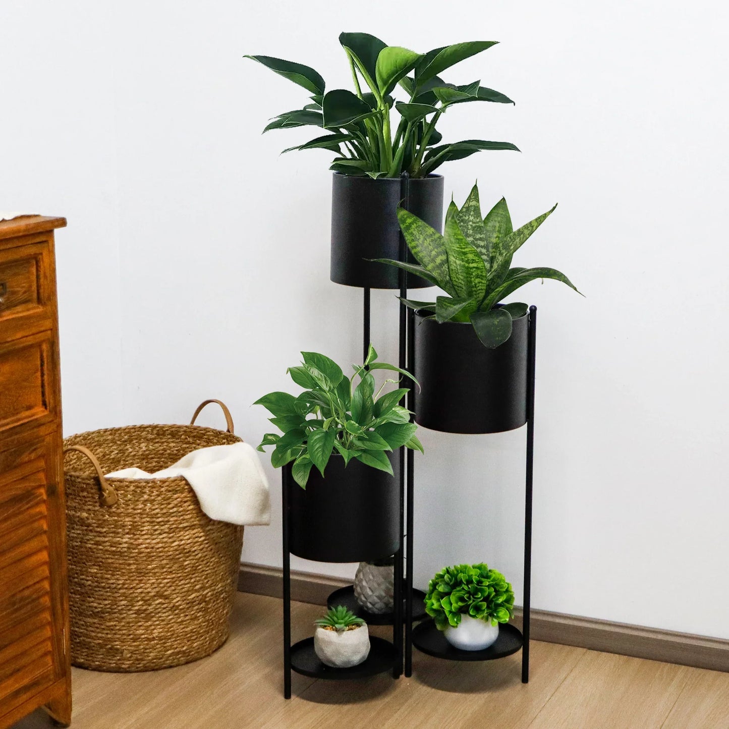 35.5'' High Metal Plant Stand 6 Tier 6 Potted Indoor Flower Pot Stand Holder