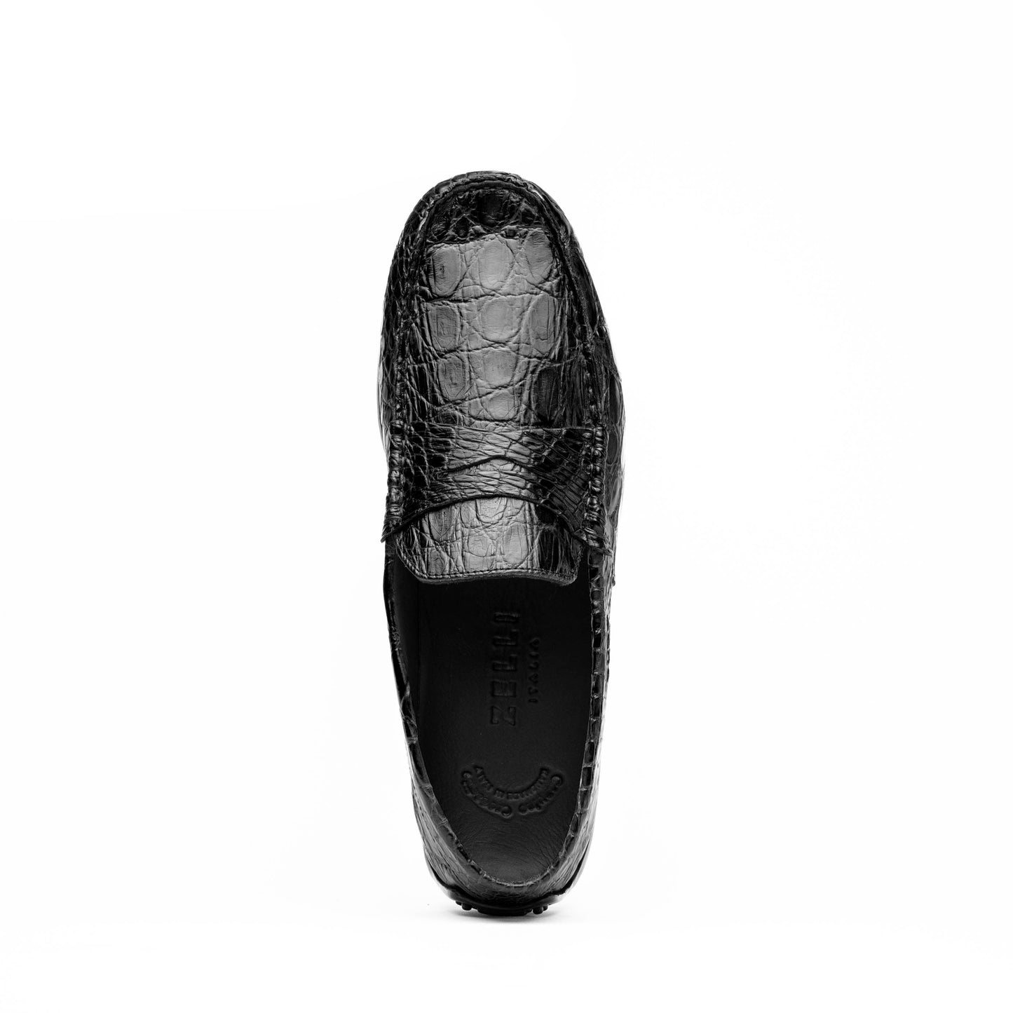 31-103-BKM MONZA Crocodile Driver, Black