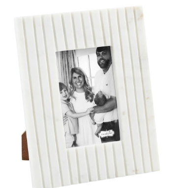Mud Pie Small Stripe Marble Frame