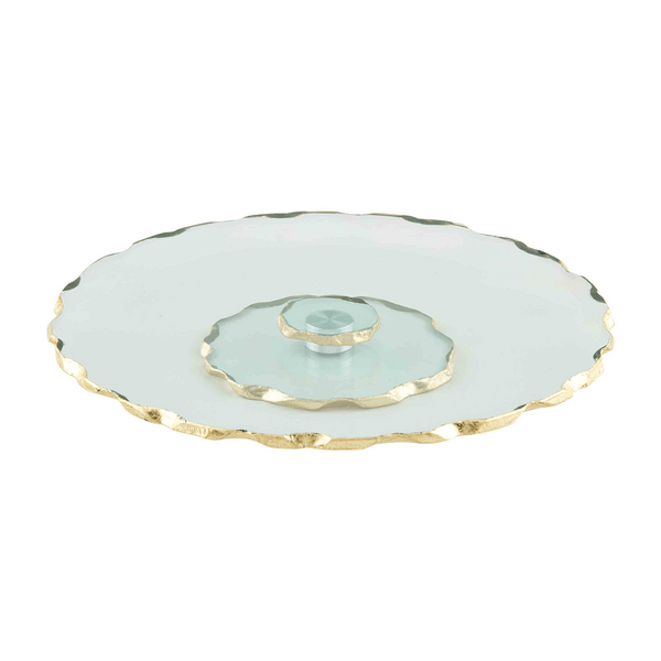 Mud Pie Gold Edge Lazy Susan