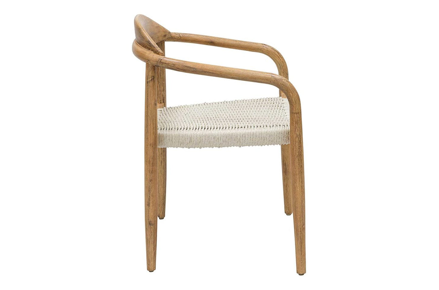Venetian Stackable Teak Patio Dining Chair (Set Of 2)