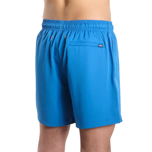 Men’s Premium Compression-Lined Hybrid Shorts – Ocean Blue