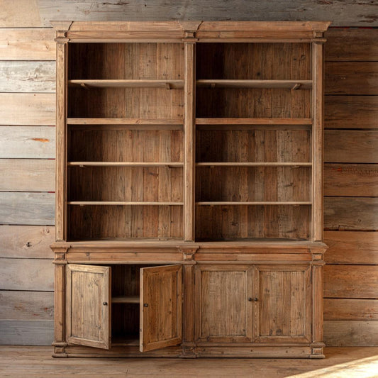 Old Pine Two Section Library - White Glove Included
