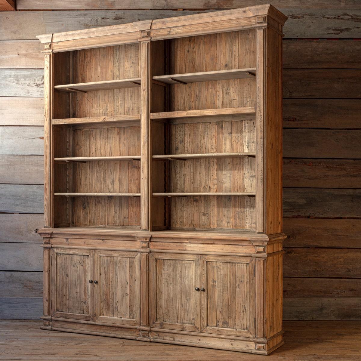 Old Pine Two Section Library - White Glove Included