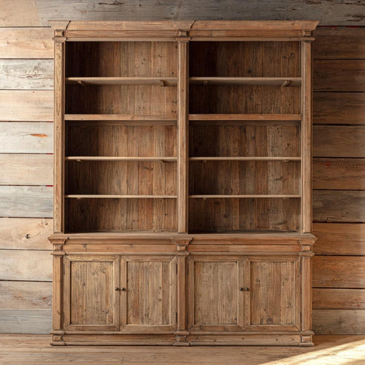 Old Pine Two Section Library - White Glove Included
