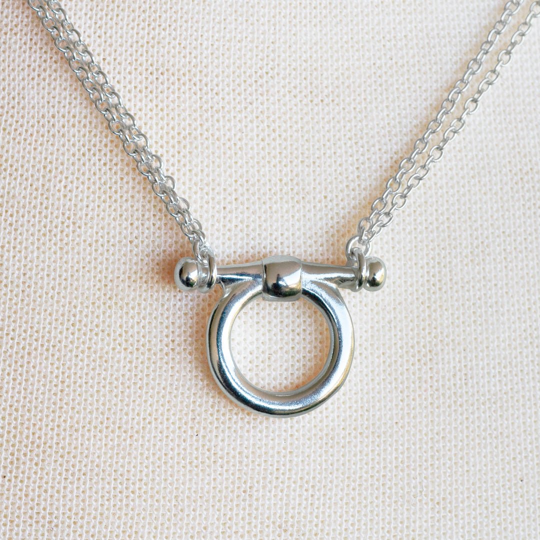 Orion - Equestrian Horse Bit Necklace in Silver