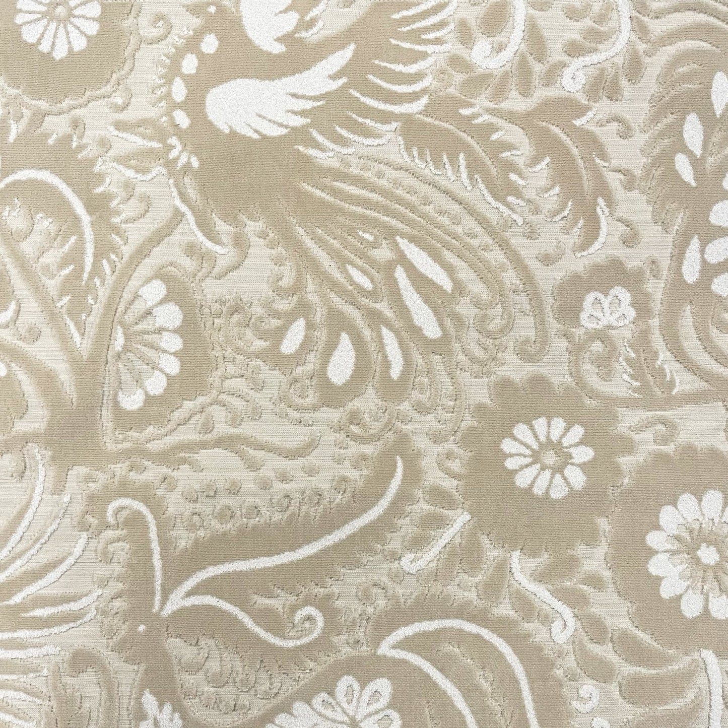 OTOMI - MEXICAN OTOMI PATTERN CUT VELVET UPHOLSTERY FABRIC BY THE YARD