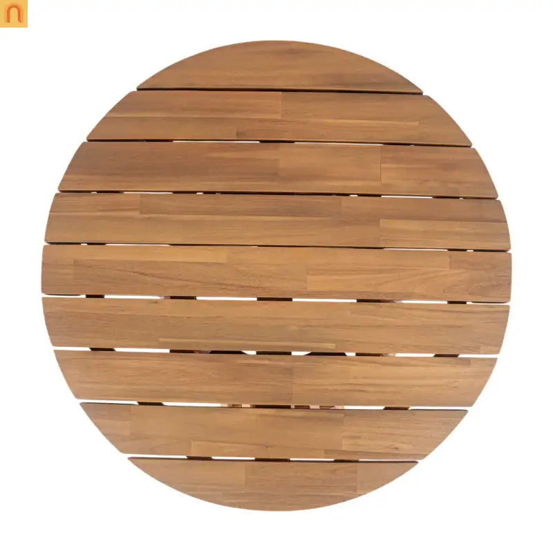 Outdoor Set Patio Acacia Wood Teak Finish 3 Seater Daybed with Table