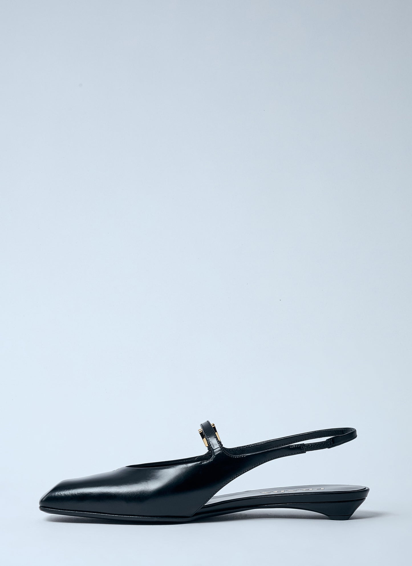 Prada Women Leather Slingback Ballerina Pumps