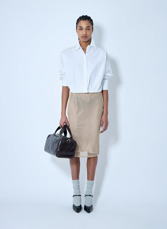 Prada Women Crochet Midi Skirt